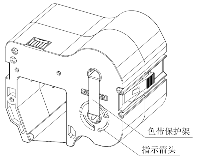 碩方標牌機色帶安裝