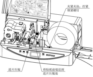 碩方標牌機耗材--貼紙的安裝